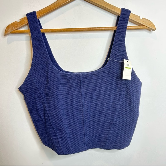 Offline Aerie Party Favor Corset Crop Top Navy Blue - Picture 5 of 9